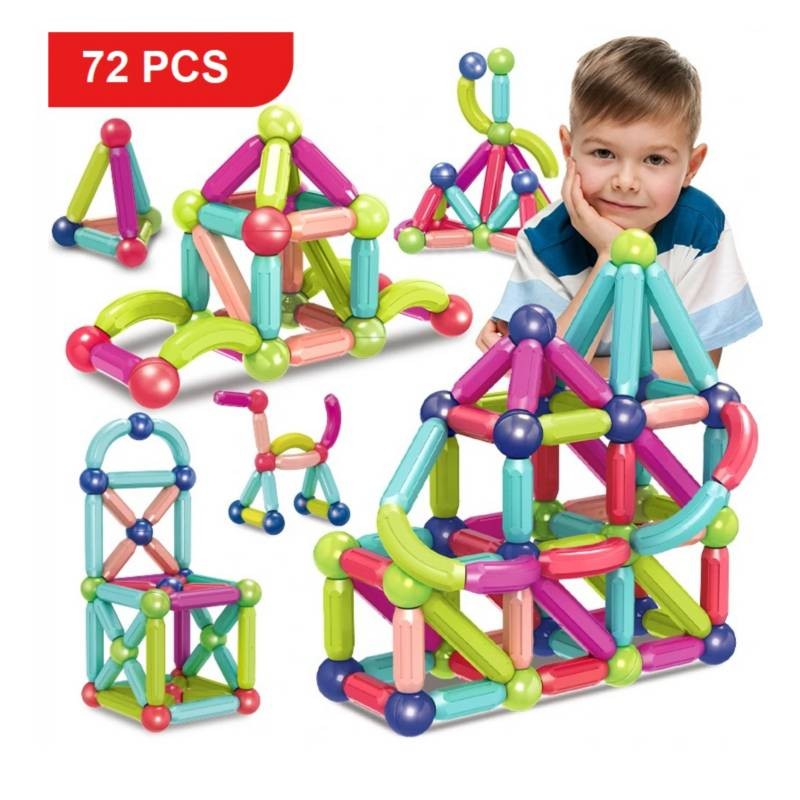Bloques de construcción magneticos - 72 Pcs