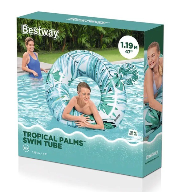FLOTADOR ARO PALMAS TROPICALES - BESTWAY