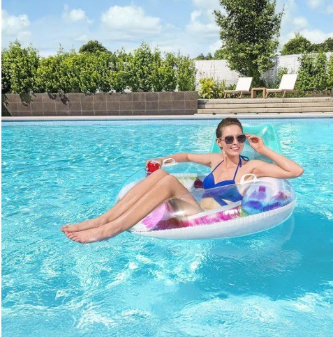 Flotador Inflable con Diseño Tie-Dye