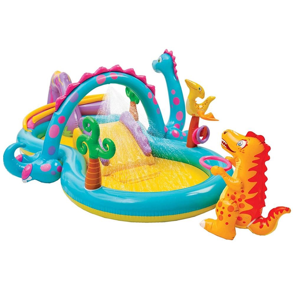 Intex - Piscina Inflable con centro de juegos Dinoland 302X229X112cm