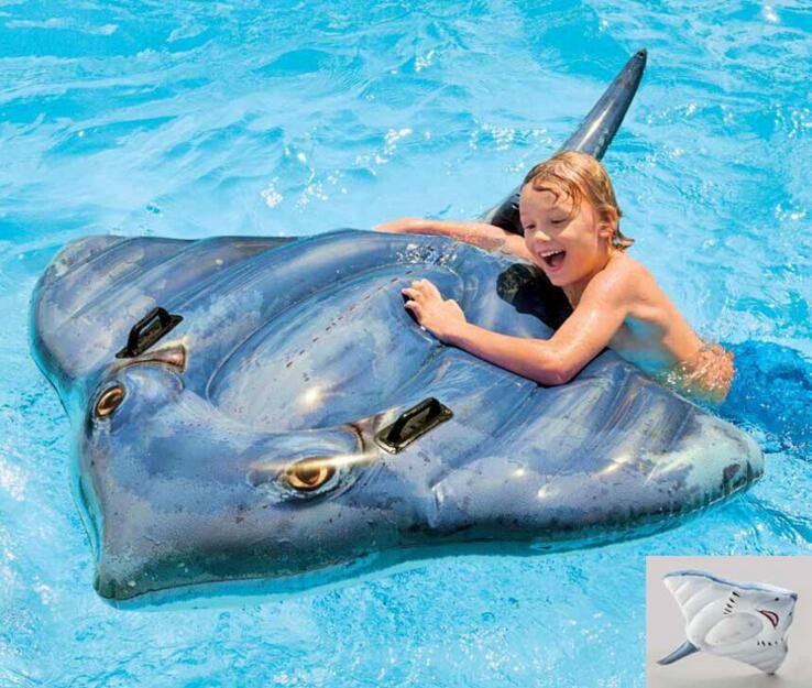 Flotador montable recreativo modelo mantarraya - INTEX