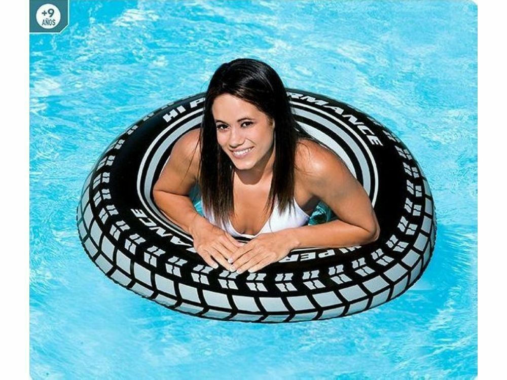 Intex - flotador inflable modelo llanta 91 CM