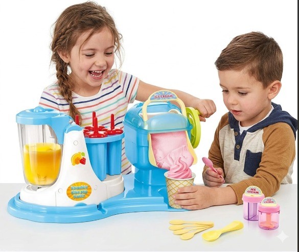 Maquina Para Hacer Helados color celeste
