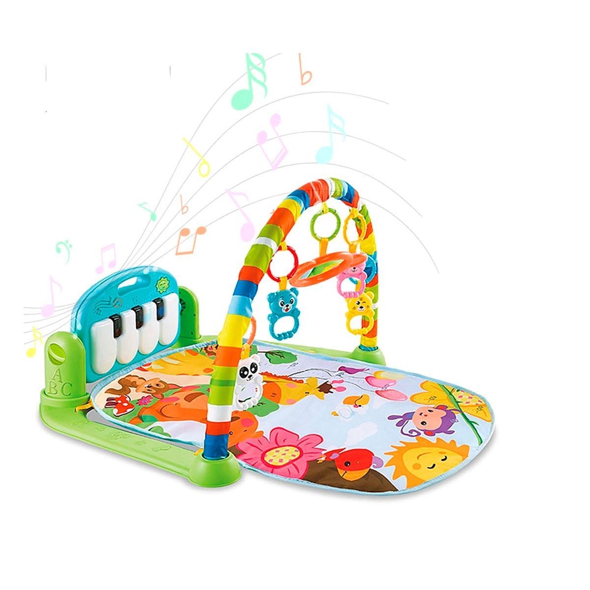 Gimnasio de Bebe con Piano Para Patear Verde