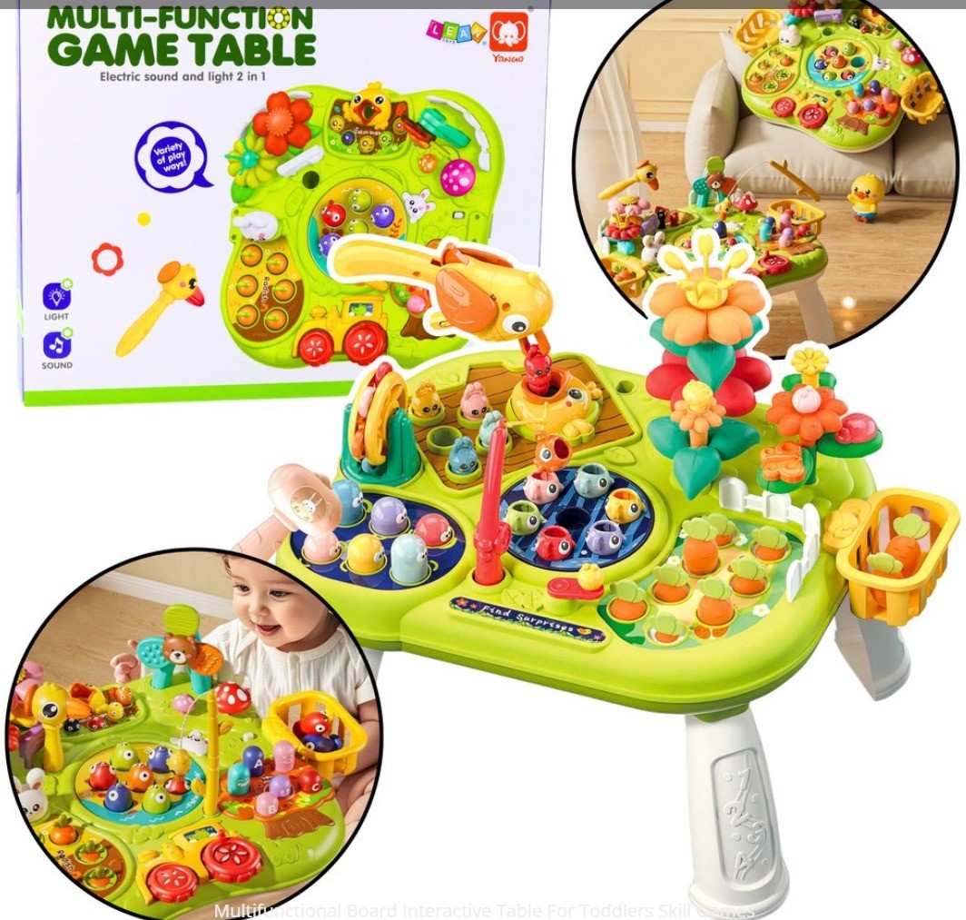 Mesa interactiva multifuncional para juegos de habilidad para niños pequeños