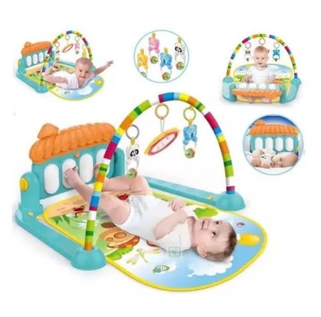 Gimnasio de Bebe con Piano Para Patear 3 en 1