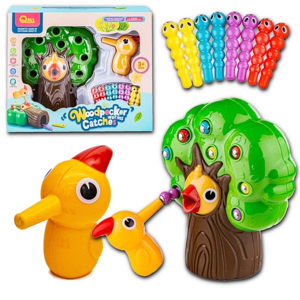 Juego de Atrapar Insectos de Pájaro Carpintero