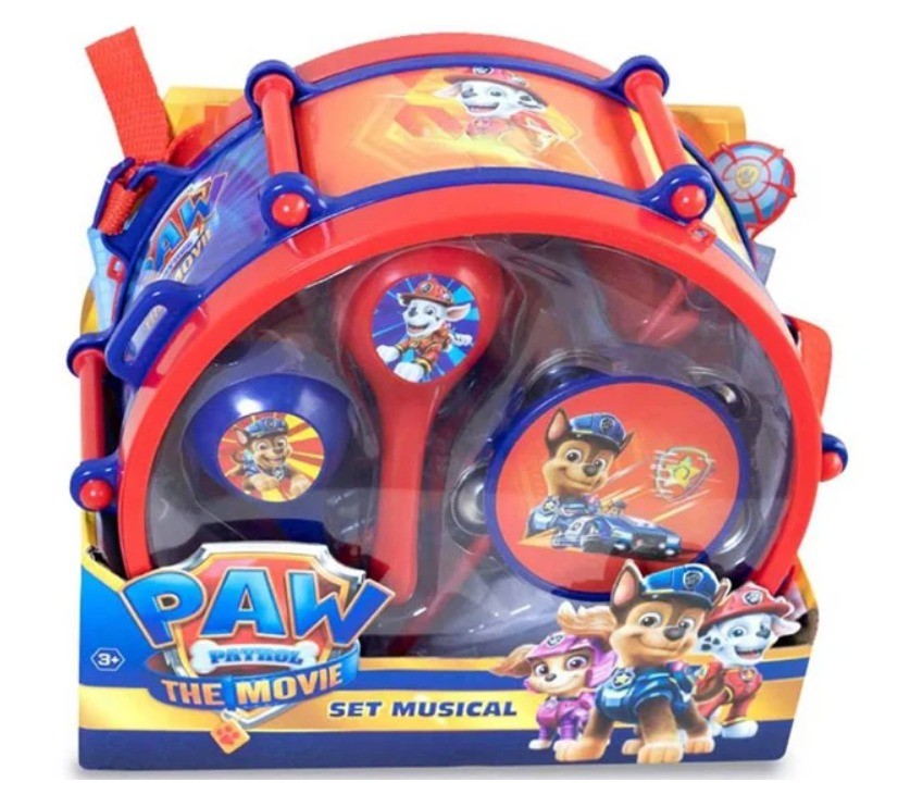 SET TAMBOR E INSTRUMENTOS MUSICALES DE PAW PATROL