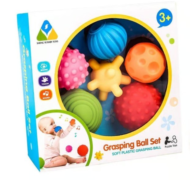 Juguete Sensorial Pelotas Texturizadas 6 Piezas